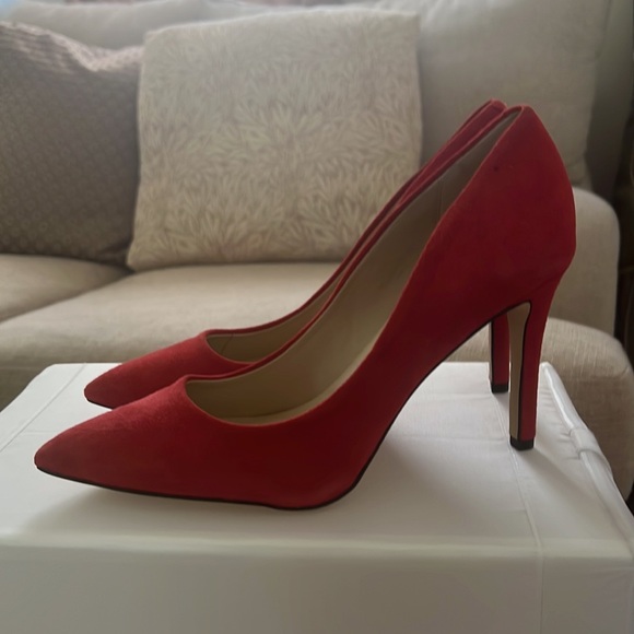Saks Fifth Avenue Red Heels - Picture 8 of 8